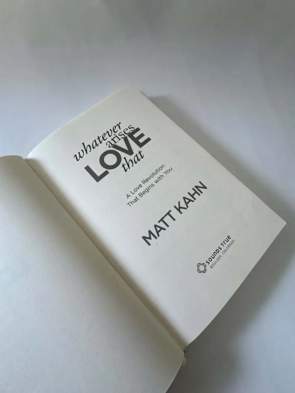 Whatever Arises, Love That: A Love Revolution That Begins with You by Matt Kahn